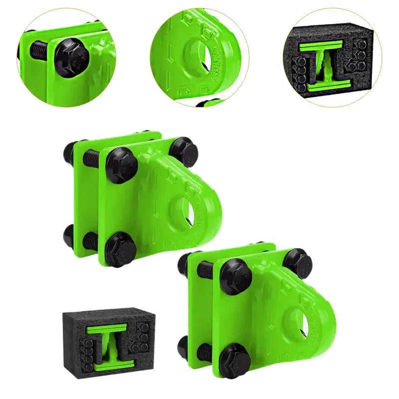D Ring Shackle Mount Brackets 3/4" – 19T Towing, ATV UTV Truck
