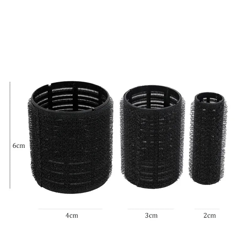 4- Hair Rollers Self Grip Hook Curlers Roller Bangs Salon No Heat