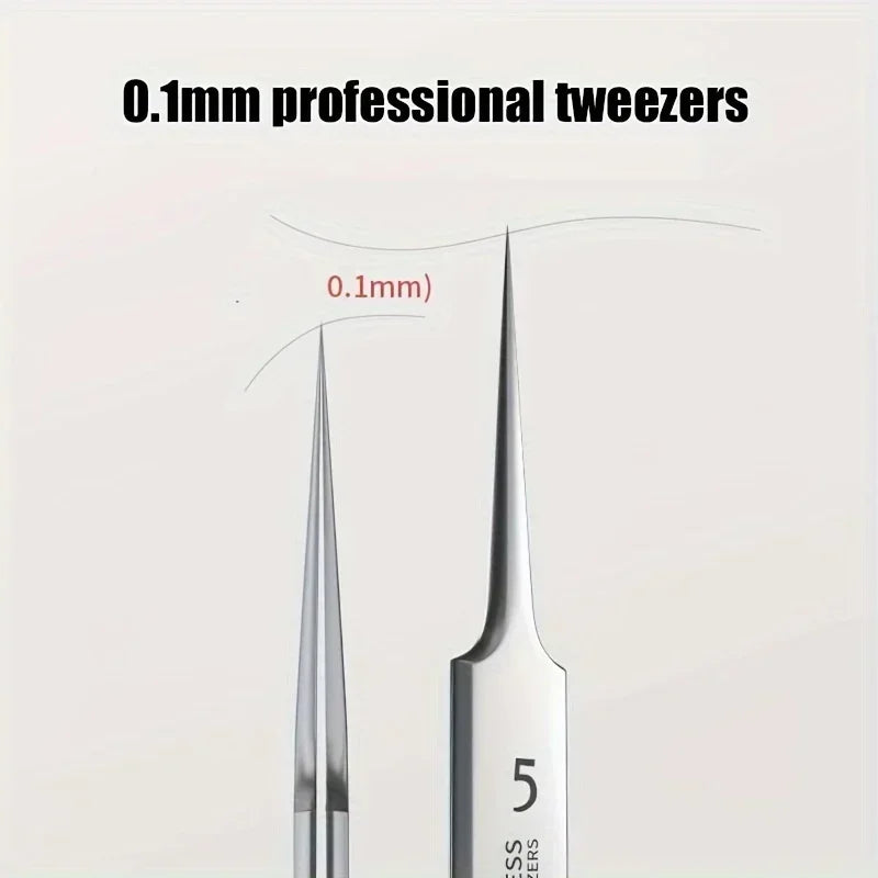 3PCS Easy-To-Use Stainless Steel Acne Extractor Set - Hypoallergenic Beauty Tweezers For Clear Skin, Perfect For Beginners Zpaxo