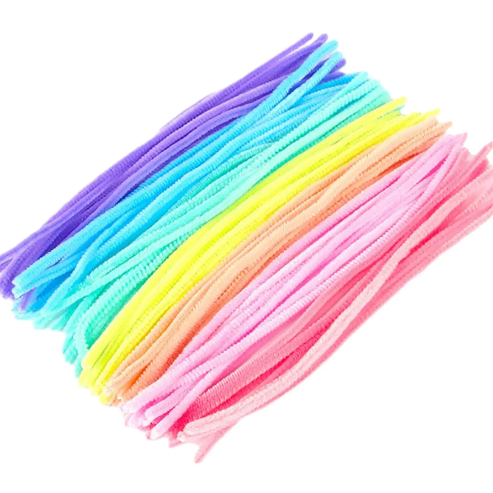 100Pcs Plush Chenille Stems 6mm x 12inch Flexible Pipe Cleaners Kids Educational Toy for Art Projects Decorations DIY Crafts Zpaxo Colorful