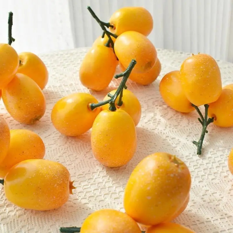 Simulation Loquat Fruit Model Adds Natural Touching Home Kitchen