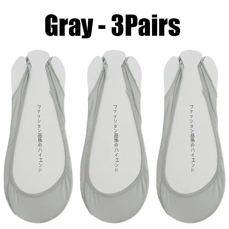 Invisible Silicone Anti-slip Short Socks Summer Ice Silk Ultra-thin
