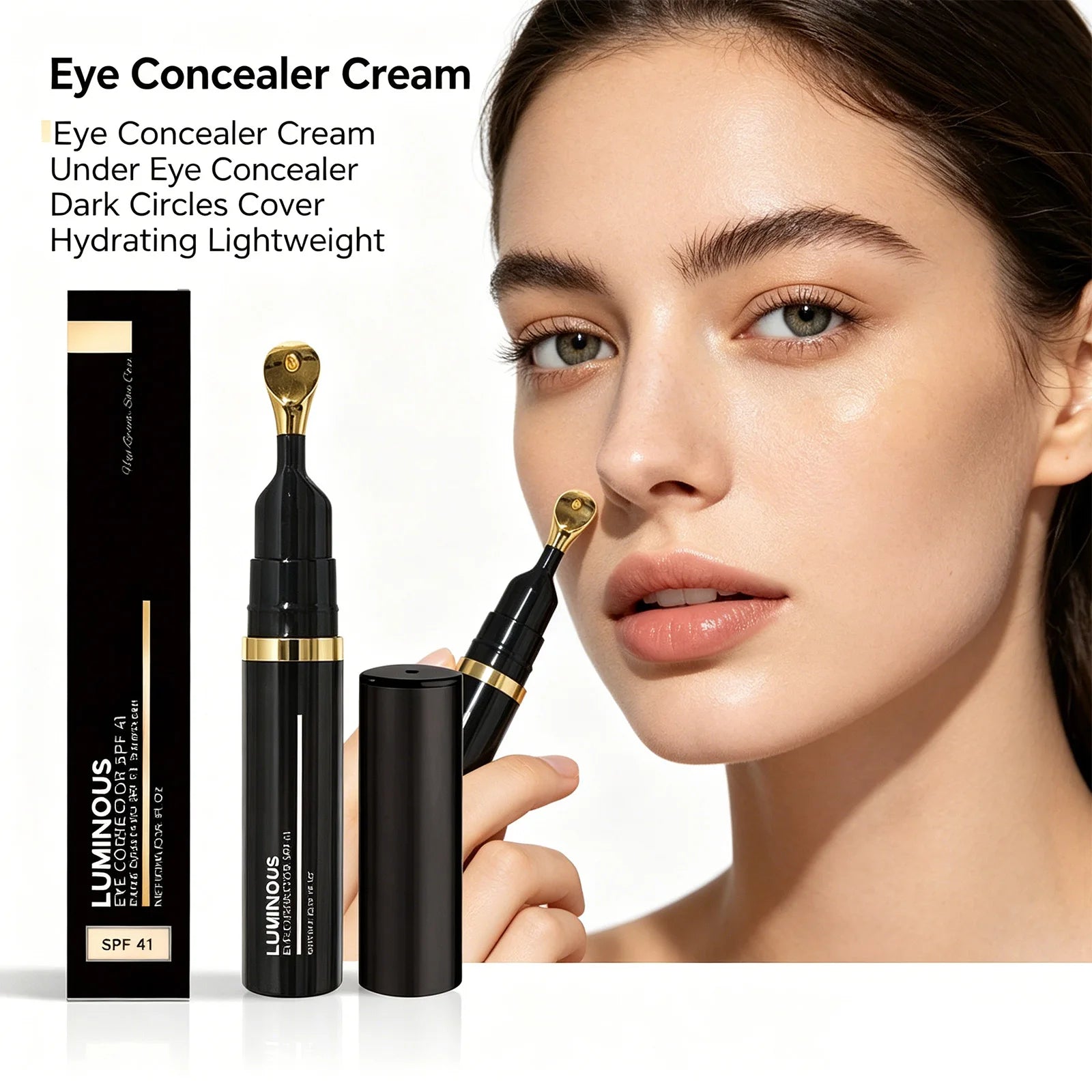 Dark Circles Concealer Deep Hydrating Moisturizing Lightweight Anti Aging Eye Cream Sun Protection Fine Lines Reducer Cosmetic Zpaxo