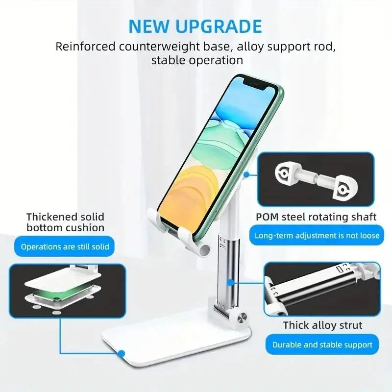 Foldable Desk Mobile Phone Stand Adjustable Desktop Tablet Holder Zpaxo