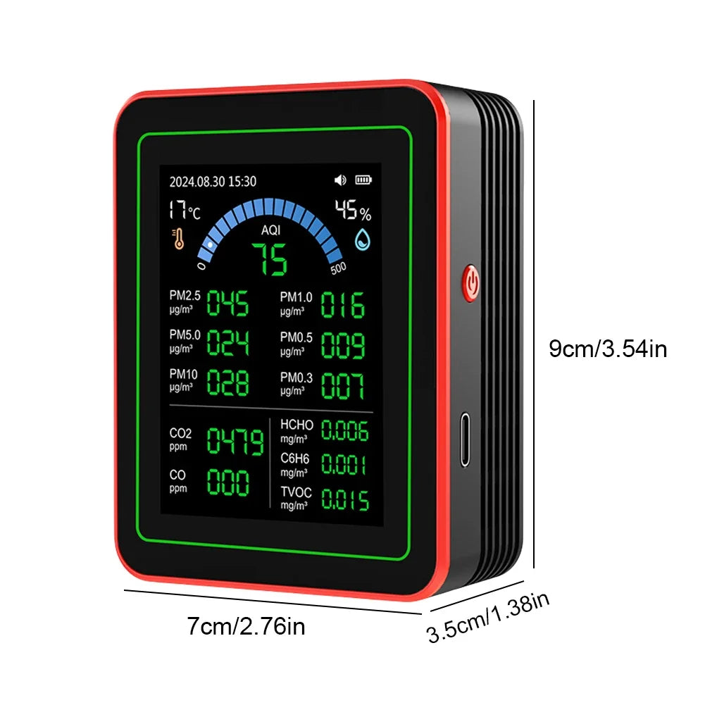Wifi 1 Air Detector TFT Display Portable AQI CO PM2 5 PM10 PM0 3 TVOC