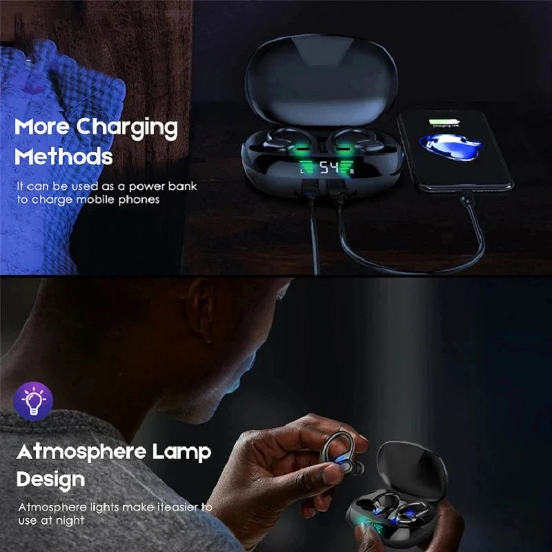 MONSTER S730 LED Digital Display Headset Bluetooth Earbuds Wireless