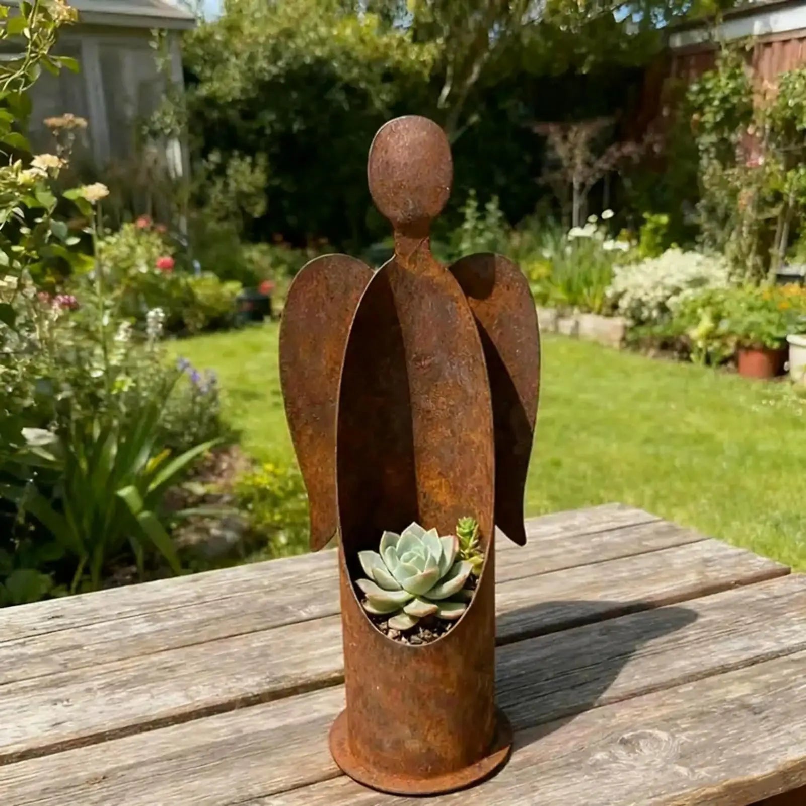 Angel Candle Holder Metal Christmas Table Decorations Candlestick