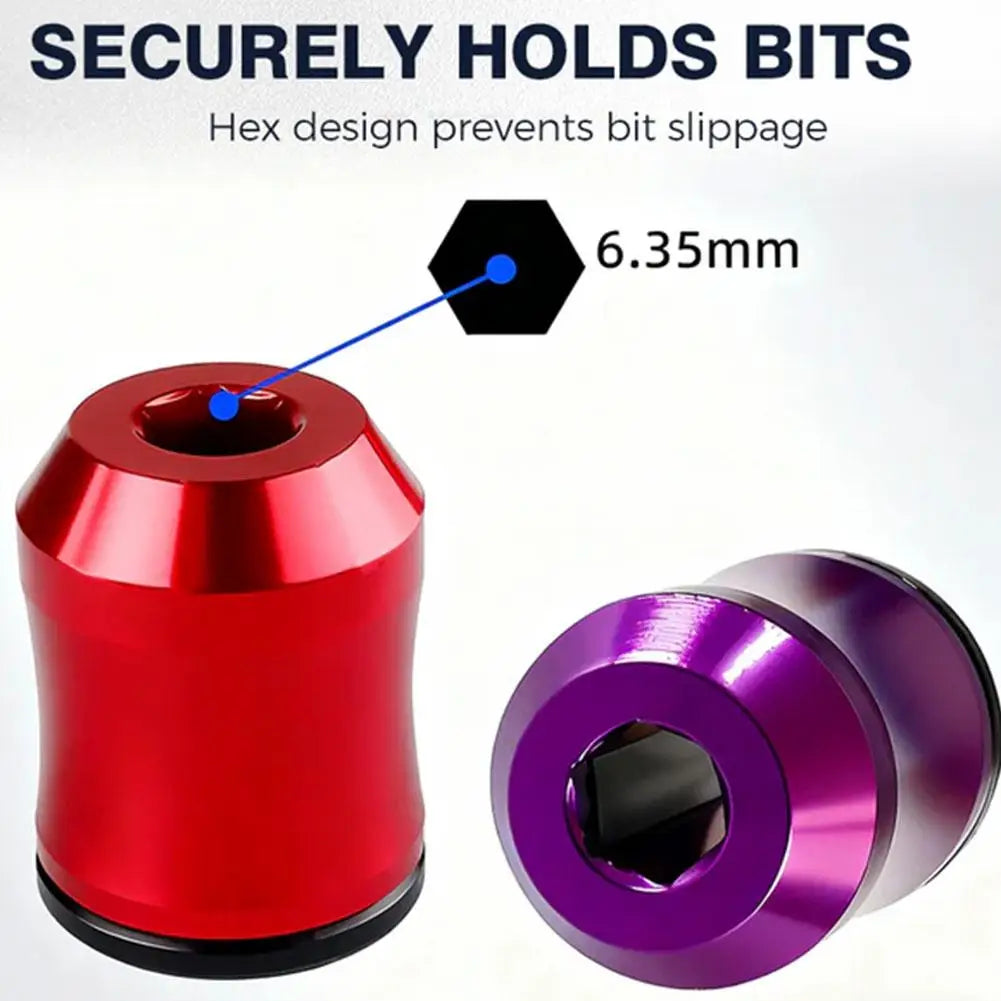 1/5pcs 3-in-1 Screwdriver Head Aluminum alloy Strong Magnetic Screw Universal Magnetic Screw Bit For Hex Screwdriver Accessories Zpaxo