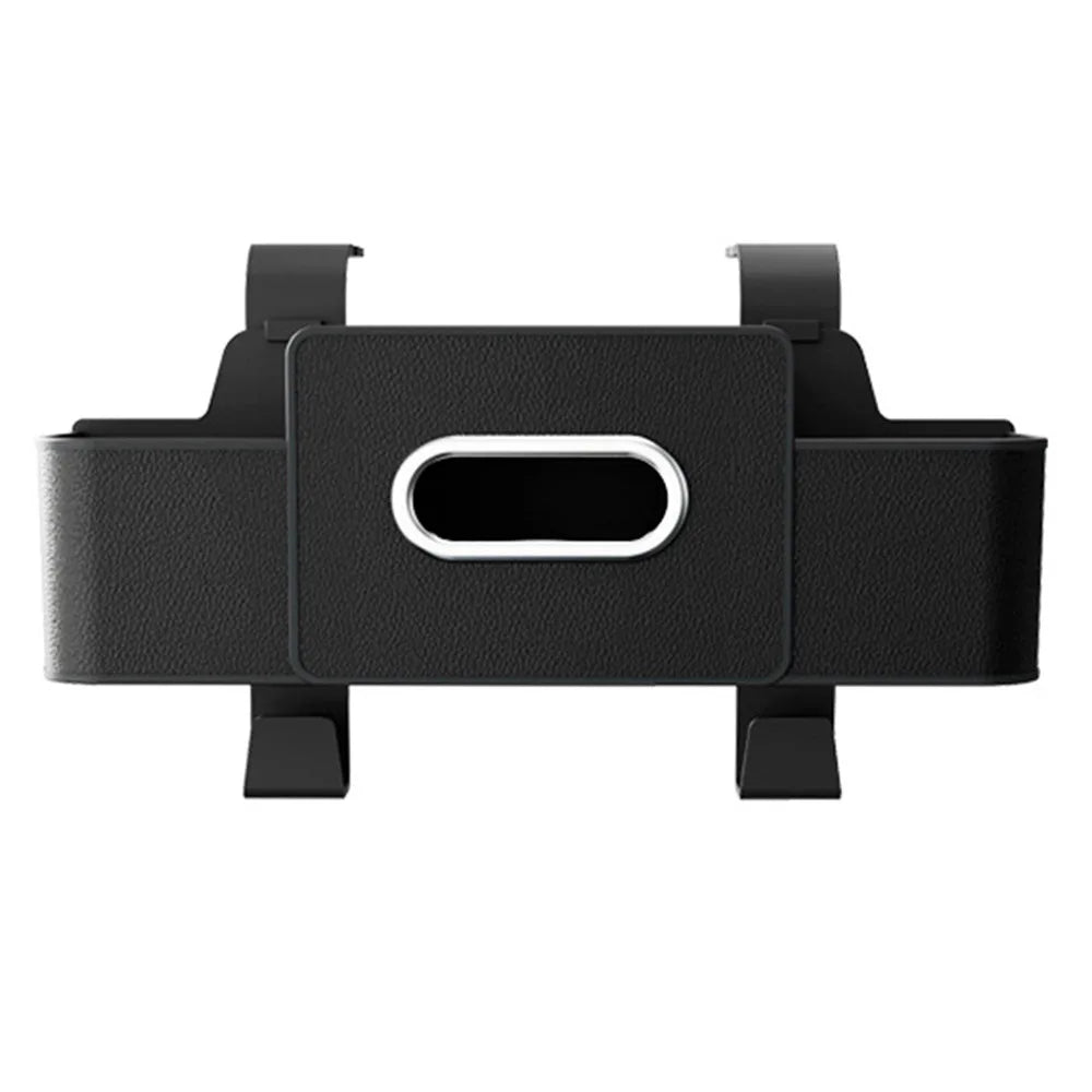 Partition Design Car Backseat Storage Box Water-proof Phone Stand Zpaxo Black