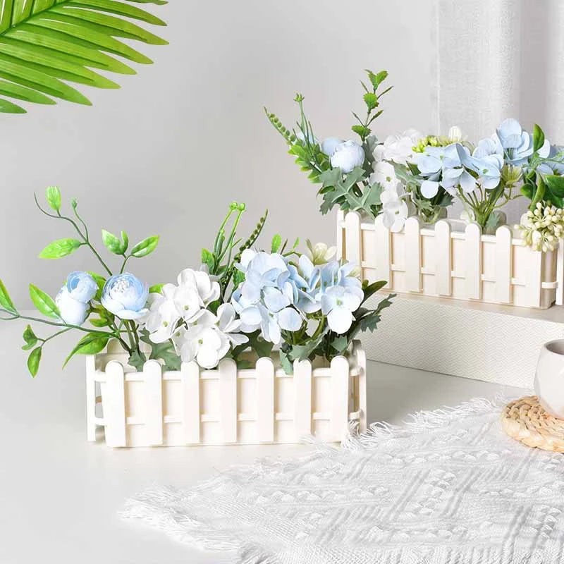 Fence Flower Pot – Plastic Plant Basket for Home & Office