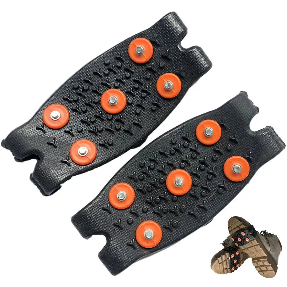 Anti-Slip Ice Cleats Shoe Covers for Hiking, Snow & Ice Ice Cleats Crampons Zpaxo A