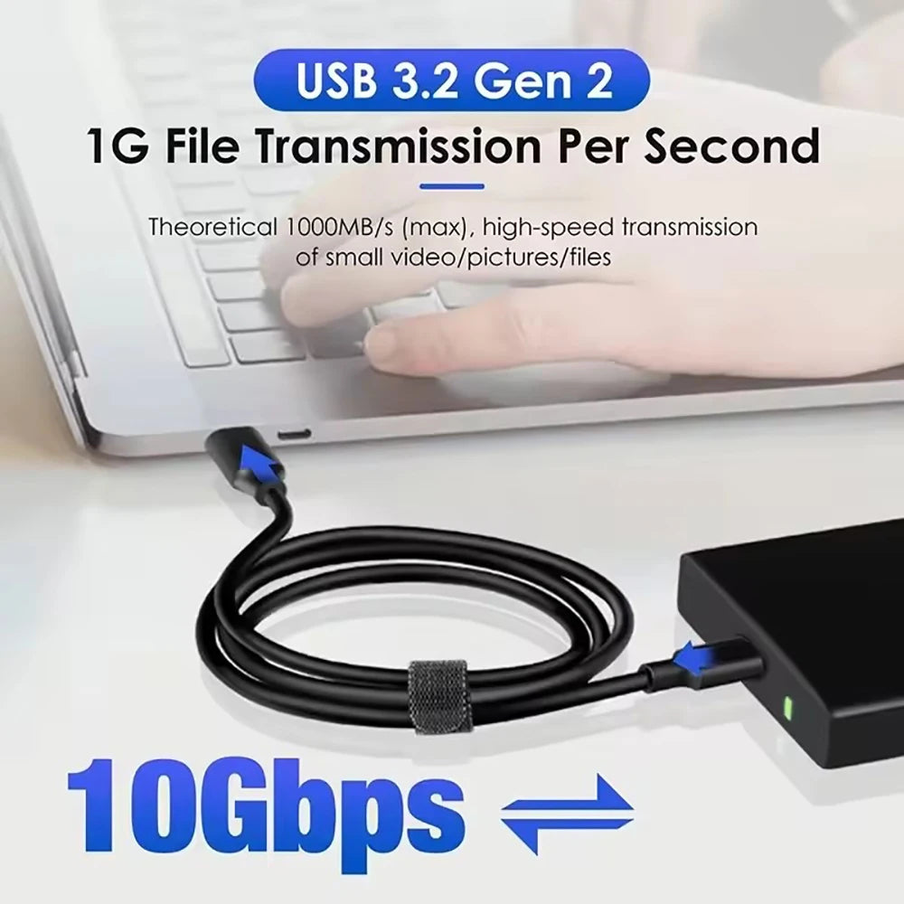 10Gbps USB 3.2 Type-A to USB-C Cable – 60W Fast Charging USB Data Cable Zpaxo