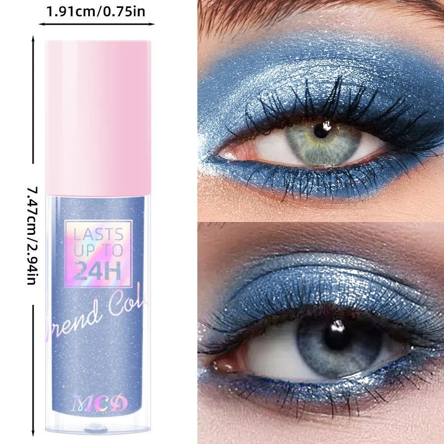 Metallic Waterproof Eye Shadow-high Shine Long-lasting Smudge-proof
