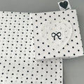 10-Pack Polka Dot Pearl Gift & Bouquet Wrapping Paper Sheets Gift Wrapping Paper Zpaxo Black
