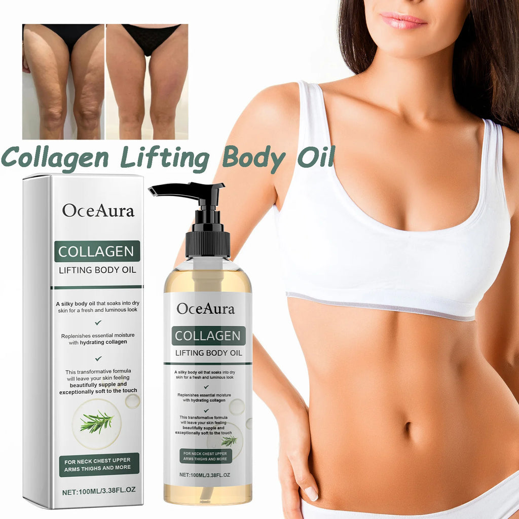 OceAura Collagen Lifting Body Oil – Firming & Hydrating 100ml Firming Body Oil Zpaxo