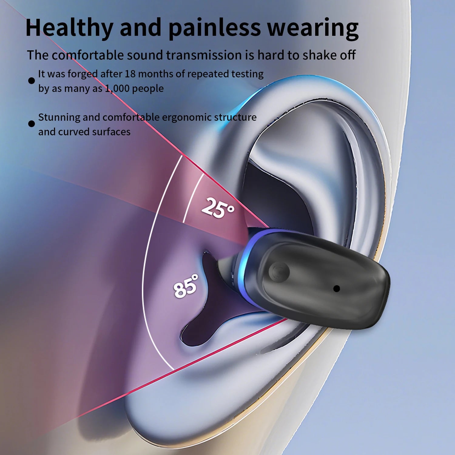Earphones Clip Wireless Bluetooth Headphone Air Conduction Headset