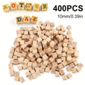 400-Pack 1x1cm Natural Pine Wooden Cubes – Unfinished DIY Blocks Wooden Craft Blocks Zpaxo 400PCS