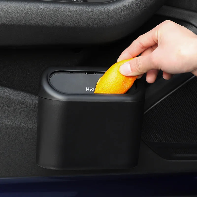 Car Trash Can with Lid Leak-proof Dustbin Mini Automotive Accessories for Car Door Cup Holder Seat Back Zpaxo