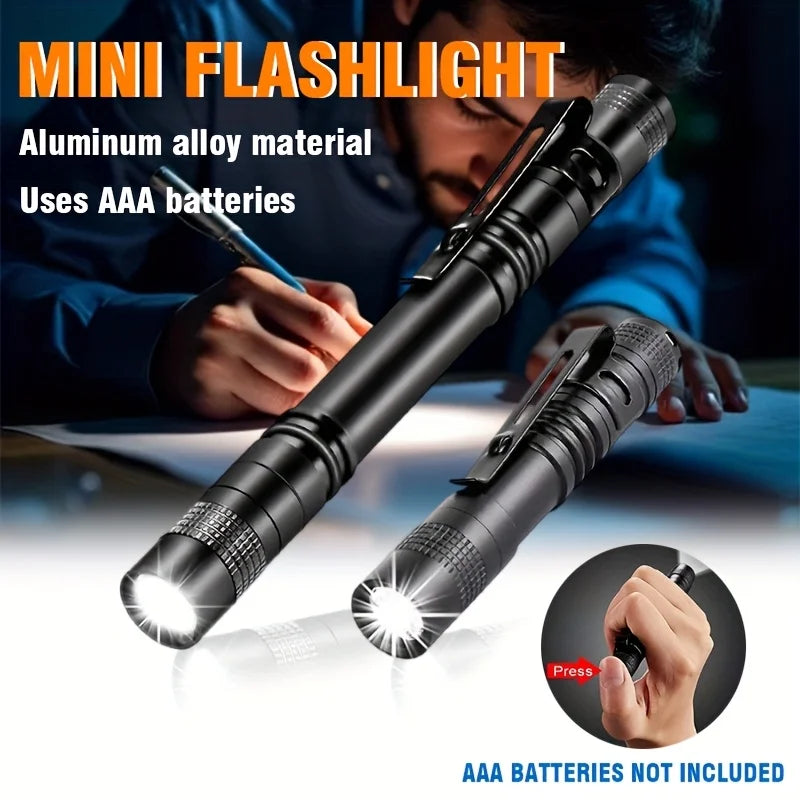Mini LED Pen Flashlight – Compact EDC Torch | Camping & Outdoor