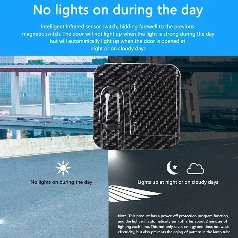 Car Angel Wings Wireless Door LED HD Welcome Courtesy Shadow