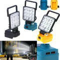 14W Camping Lamp Emergency Lighting With Dual USB Li-ion Battery Lantern Outdoor Flashlight 4 Inch LED Work Light Zpaxo Black Makita