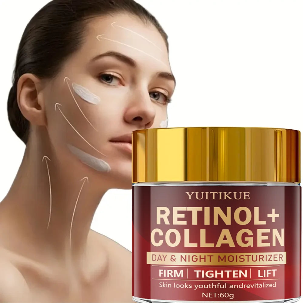 Retinol Collagen Cream 60g – Anti-Aging Day & Night Moisturizer Anti-Aging Face Cream Zpaxo