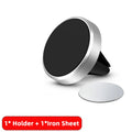 Universal Magnetic Car Phone Holder Mobile Air Vent Mount Bracket Zpaxo Silvery