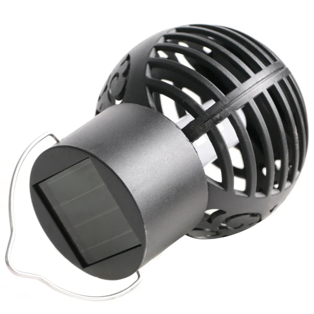 1-8pcs LED Solar Decorative Light Waterproof Hollow Ball Outdoor Flame Effect Hanging Lantern For Patio Garden Solar Fairy Light Zpaxo