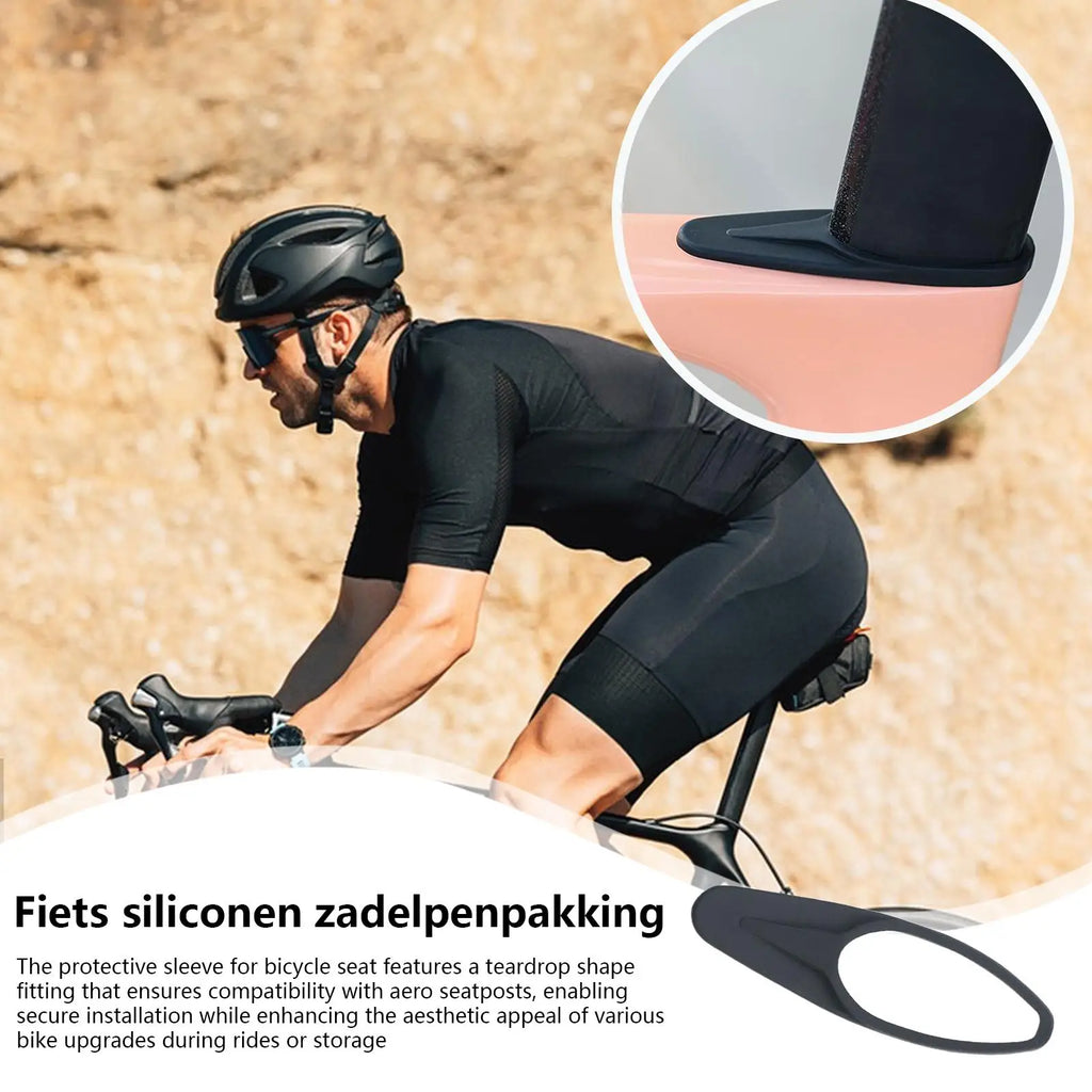 Bike Seatpost Protector Silicone Anti-scratch Dust Cover Long Lasting