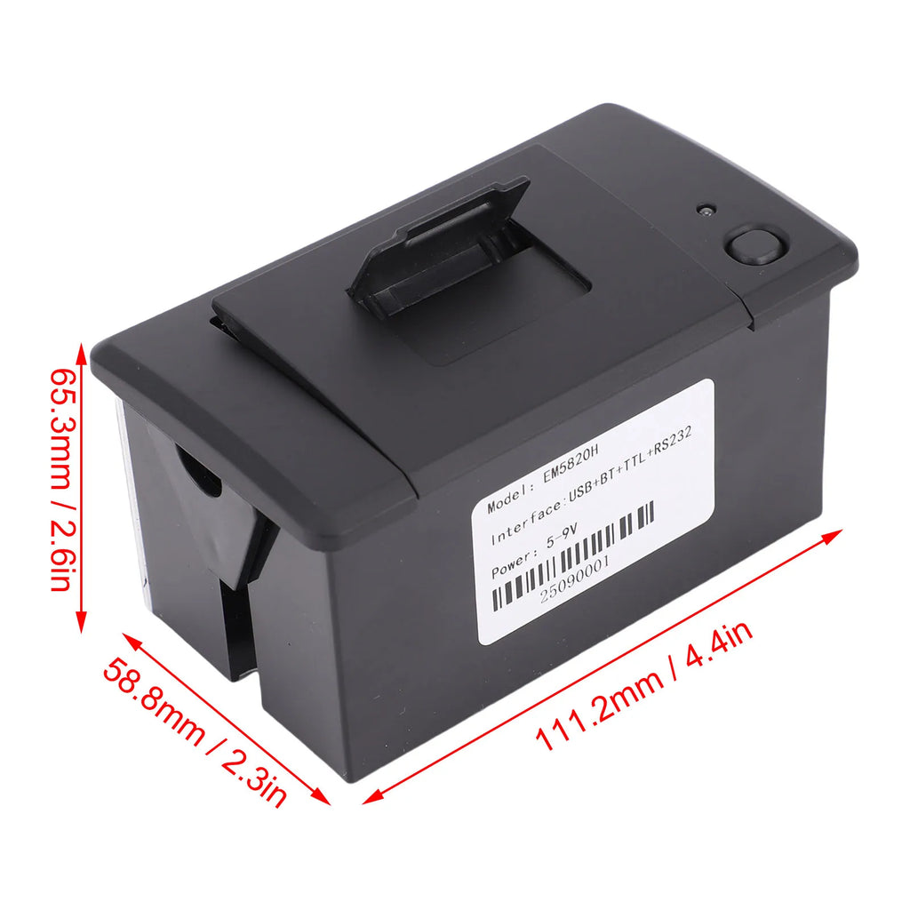 Embedded Thermal Receipt Printer Serial Port Microcontroller Secondary Development MCU Printing Module USB TTL 232 BT Port Zpaxo