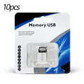 Zsuit 10PCS Mini USB Flash Drive 32GB PenDrive Tiny Pen Drive 64g 128gb U Stick U Disk Memory Stick Usb Small Storage Devices Zpaxo usb 3.0-64gb Silver