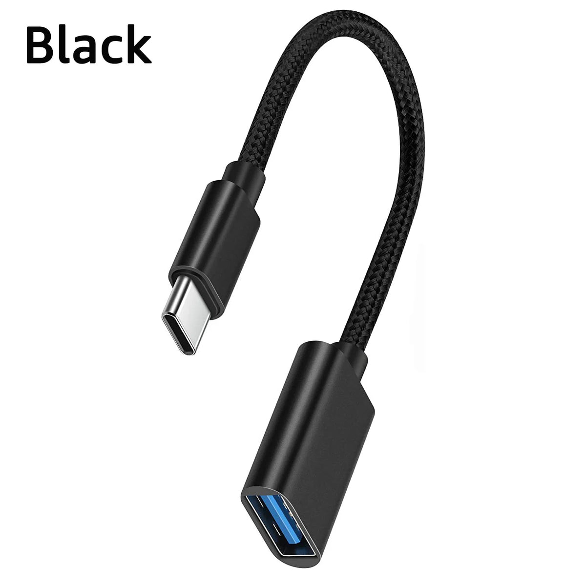 Type-c USB 3 0 OTG Adapter Cable Samsung S20 S10+ Xiaomi Mi 11 Zpaxo Black