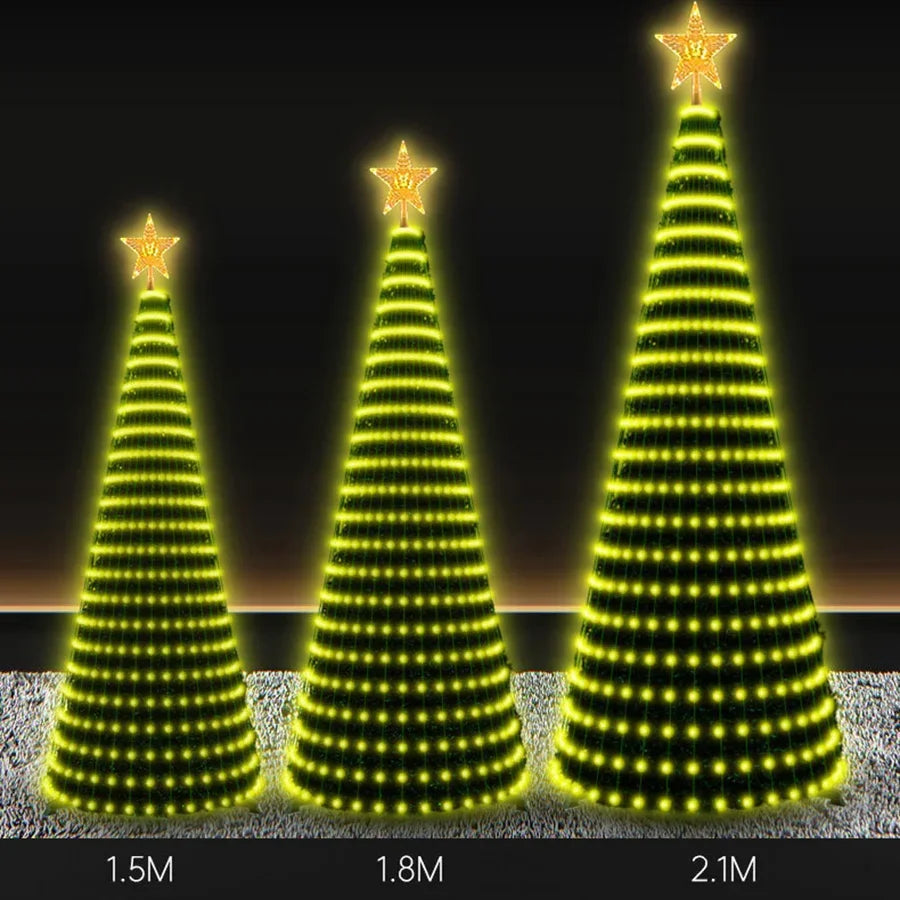 Smart Christmas Tree Ornamental Lights APP Music Sync Waterproof Zpaxo