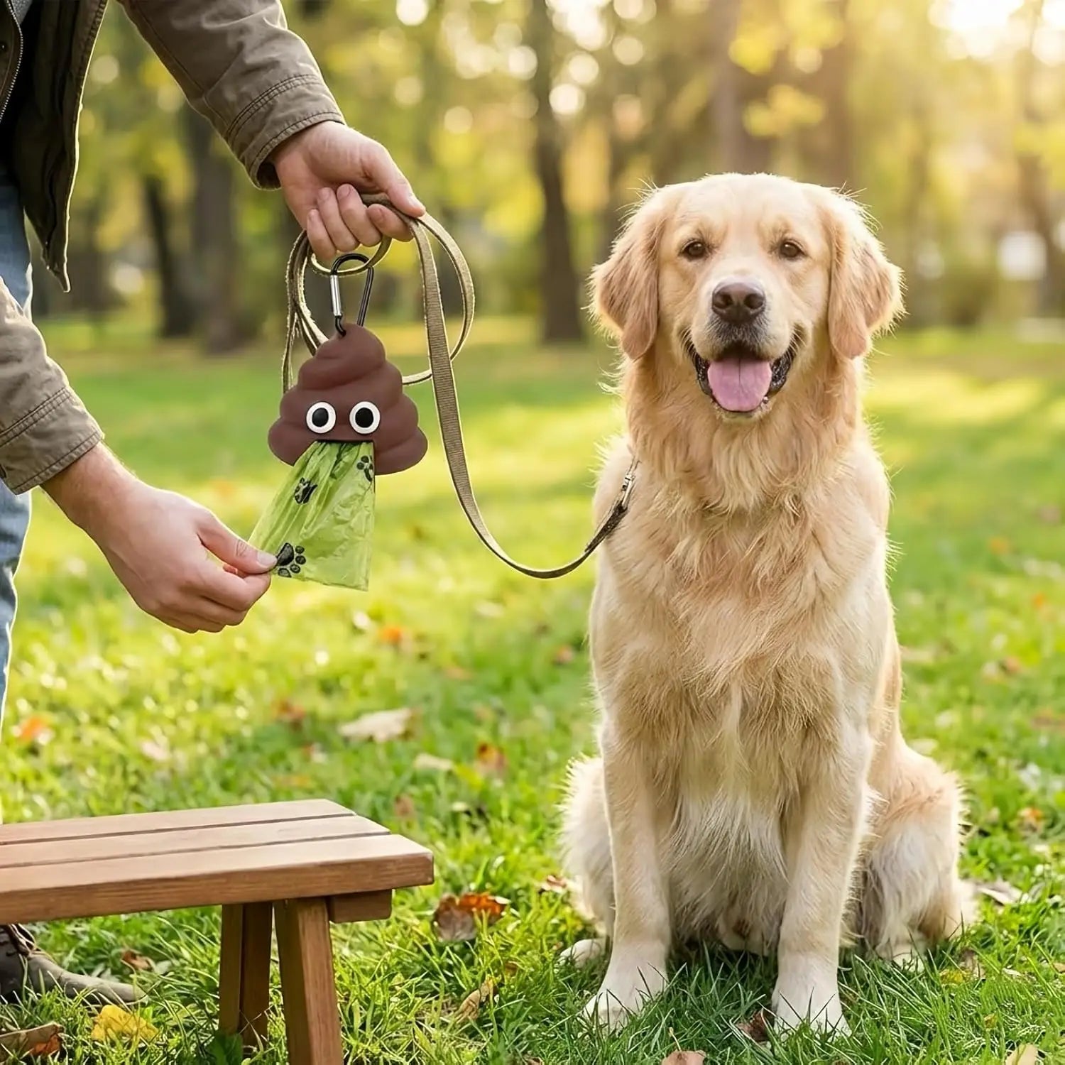 Portable Dog Toilet Bag Dispenser Garbage Shell Holder Manure