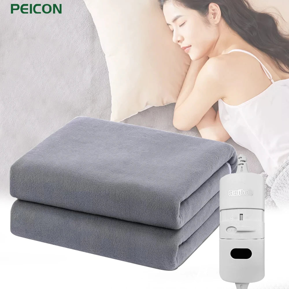 Electric Heating Blanket Automatic Thermostat Double Body Warmer Bed
