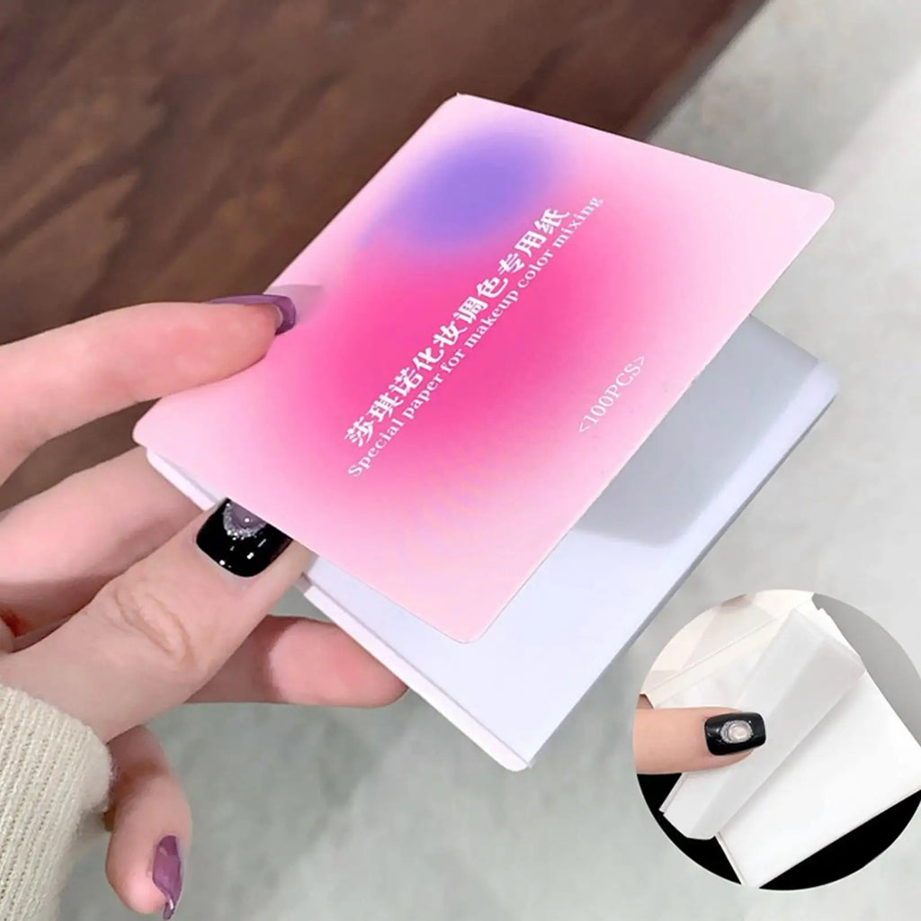 Waterproof Makeup & Nail Mixing Palette Paper – 200 Sheets Nail Palette Paper Zpaxo