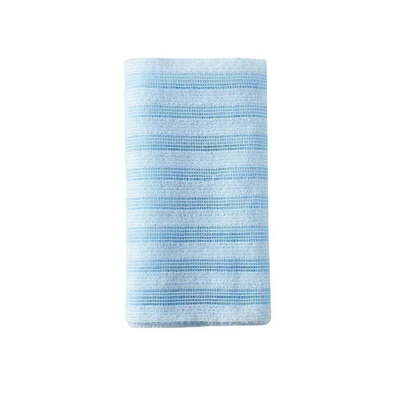 Japanese Rubbing Washcloth Bath Nylon Towel Brush for Back Towels Exfoliating Scrub Shower Sponge Body Bathroom Accessories Zpaxo blue
