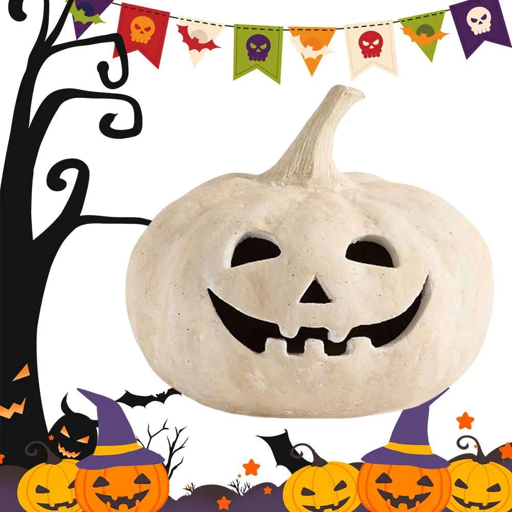 Light Up Halloween Decorations-resin Pumpkin Lantern Outdoor