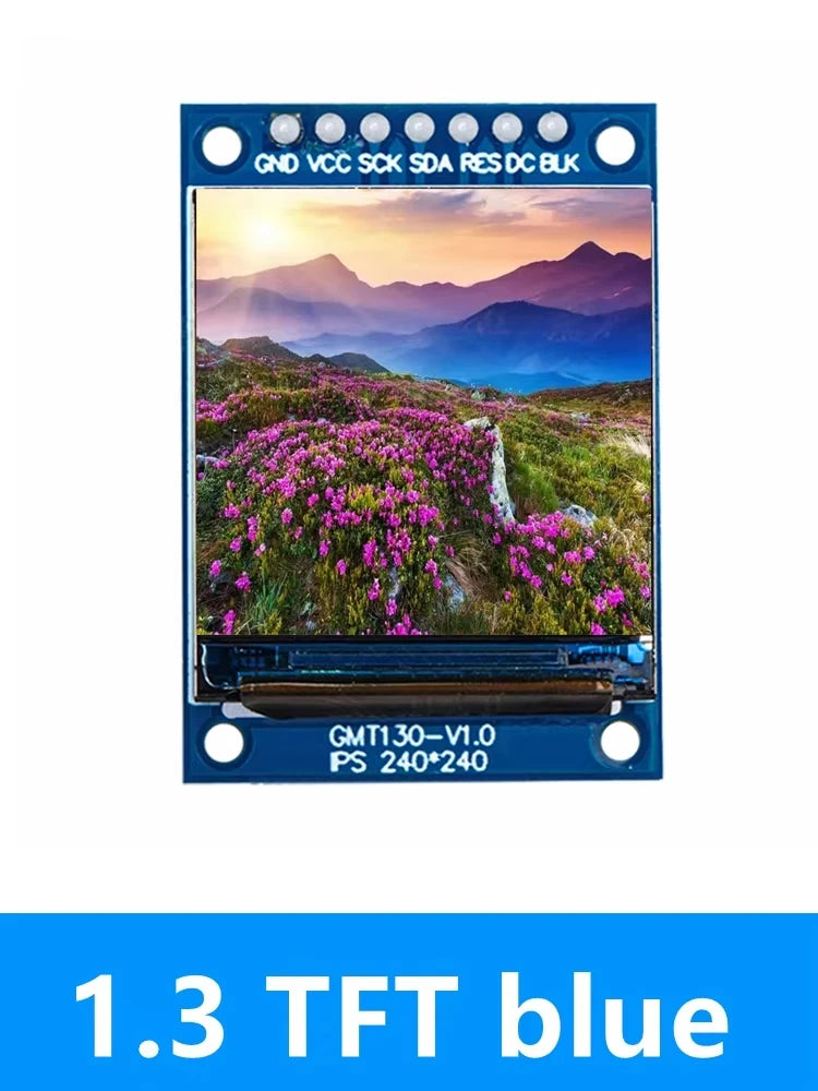 1 3-Inch Square TFT Display ST7789 LCD Module 240 SPI Interface Zpaxo 1.3TFT BLUE