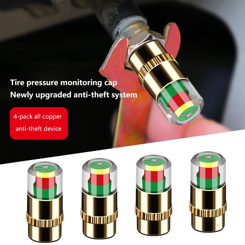 Tyre Pressure Monitor Valve Cap Sensor Kit – Car & Motorcycle
