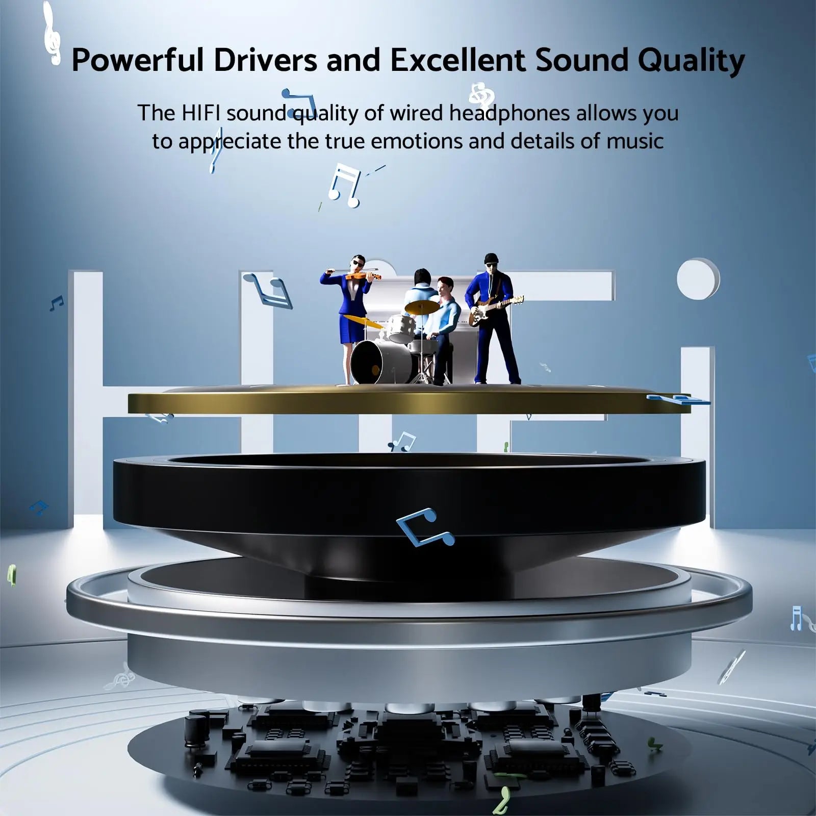 C Wired Earphones Bass Stereo Sound Volume Control Iphone Xiaomi