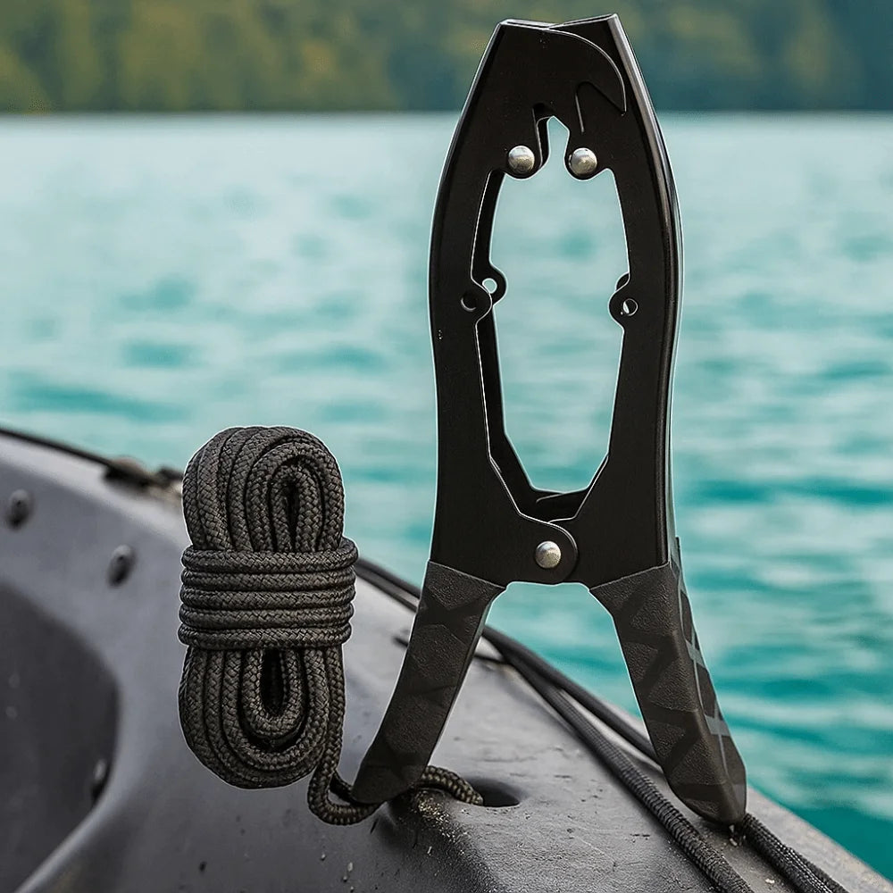 Easy Docking Paracord Canoe Grip Galvanized Steels Portable Brush Clamp Rope Easy Mounting Brush Gripper Camping Zpaxo