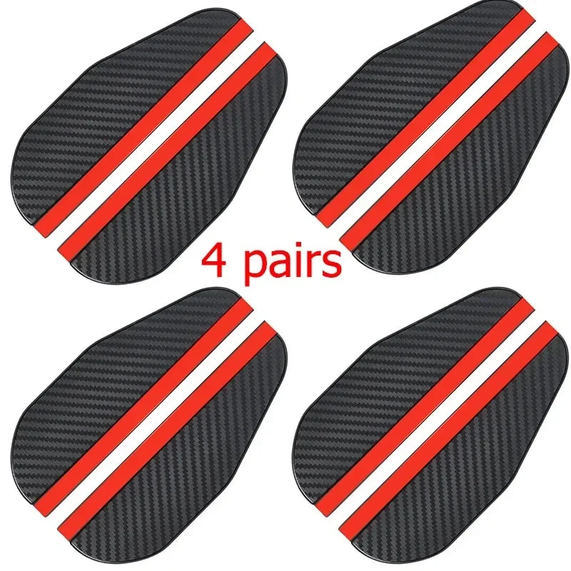 Carbon Fiber Car Rearview Mirror Rain Visor Cover – 1–4 Pairs