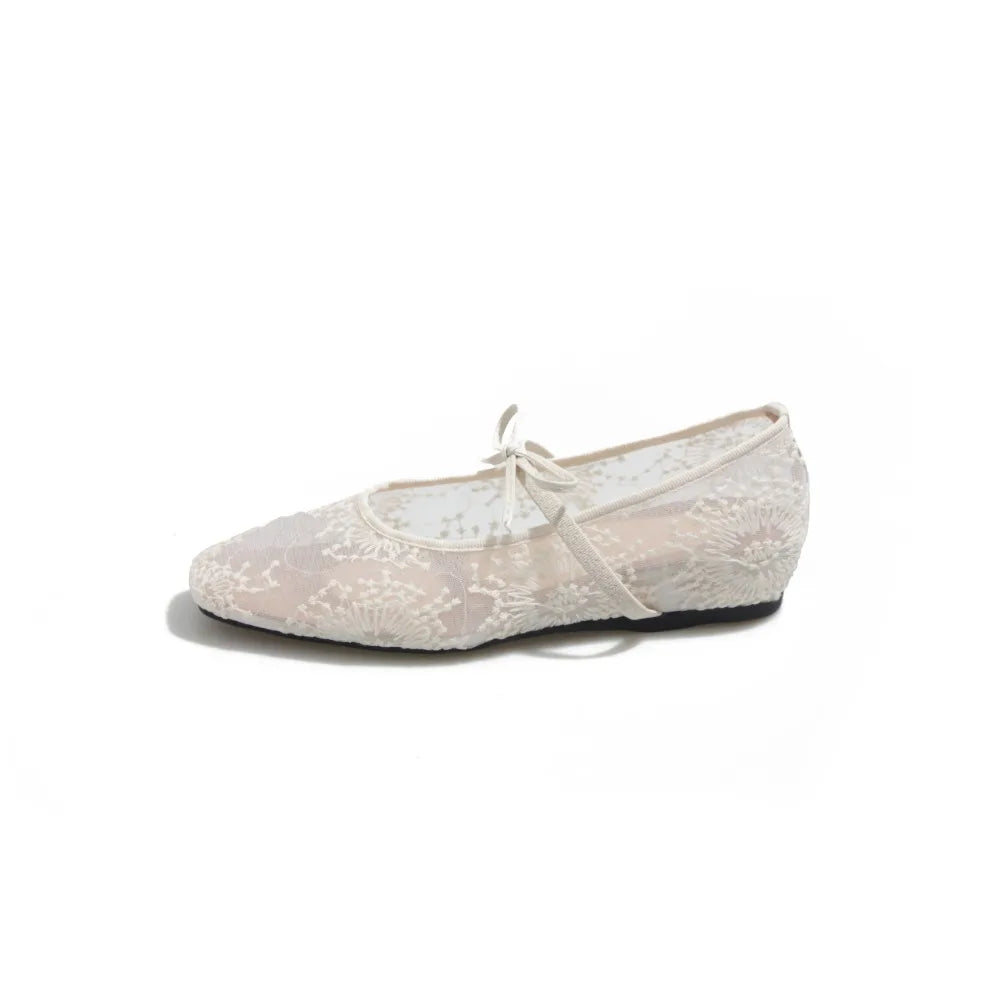 Breathable Women Mary Jane Flats Shoes Fashion Butterfly-knot Laides