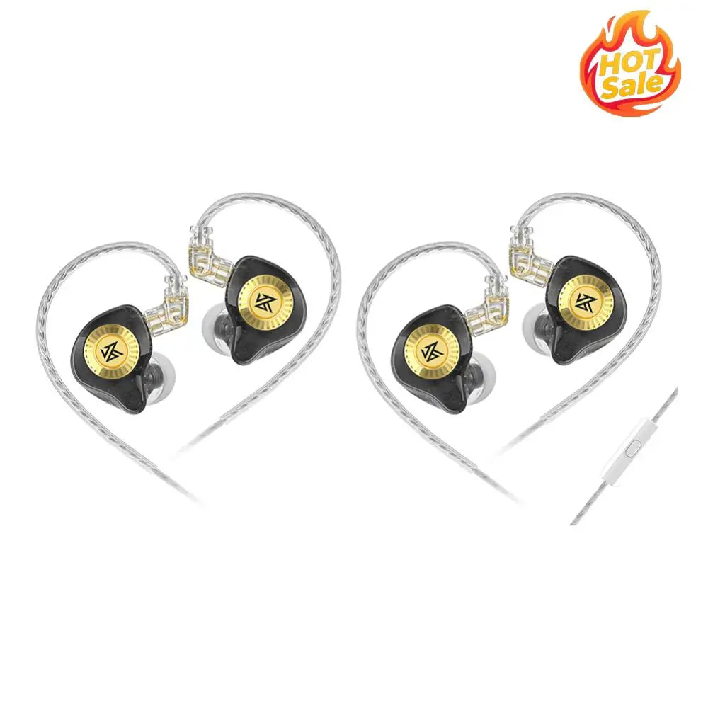 EDX Ultra Wired Headphone Dynamic In-Ear Monitor Earphone Noise Cancelling 3.5mm Plug Stereo Earphone for Music Sport Game Zpaxo