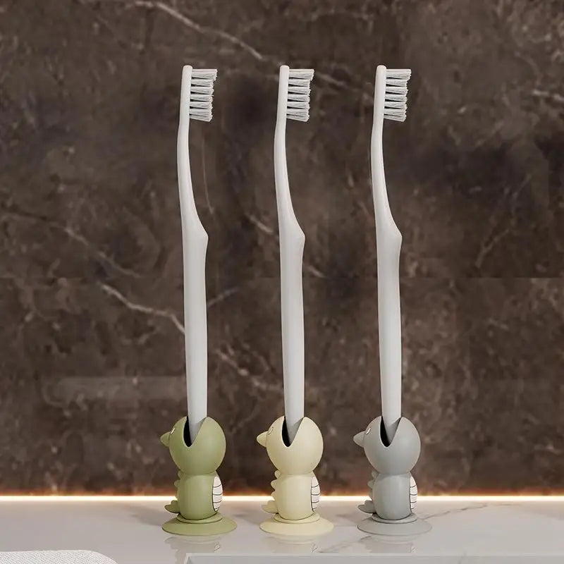 Multifunctional Cartoon Silicone Small Fish Toothbrush Holder Base Zpaxo