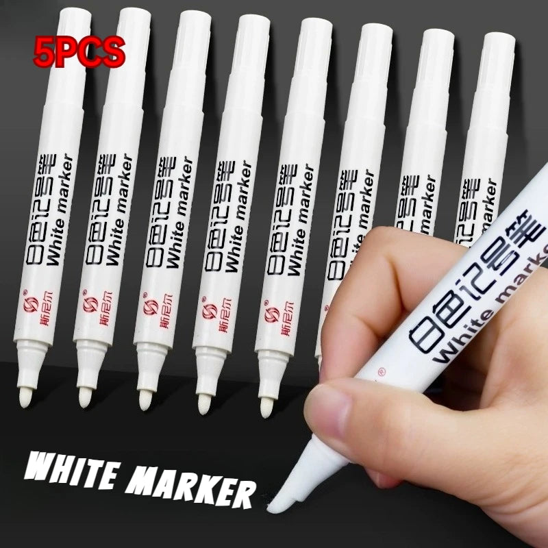 1/3/5pcs Permanent Oily Waterproof Marker Pen Tire Painting Graffiti Environmental Notebook Drawing Supplies Zpaxo