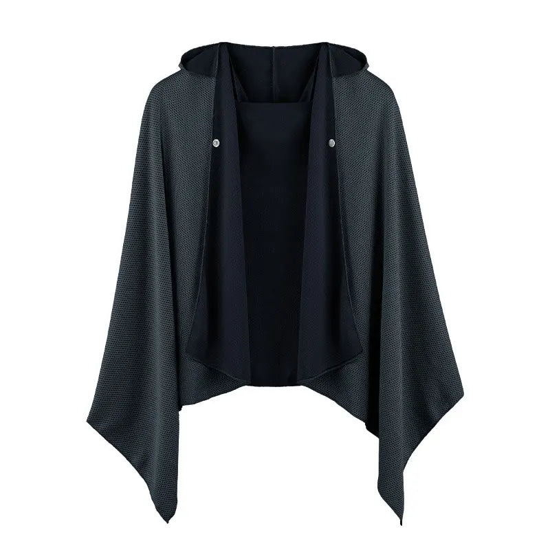 60 Ice Cool Towel Beach Poncho Cover Up Quick Dry Absorbent Oversized Zpaxo black