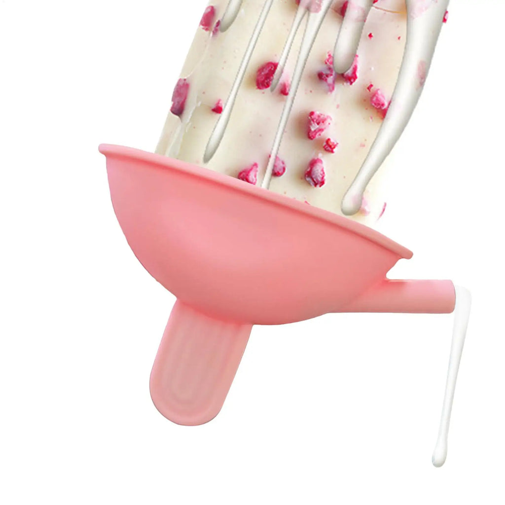 Kids No-Drip Ice Cream Holder – Reusable Silicone Ice Pop Tray Ice Pop Holder Zpaxo
