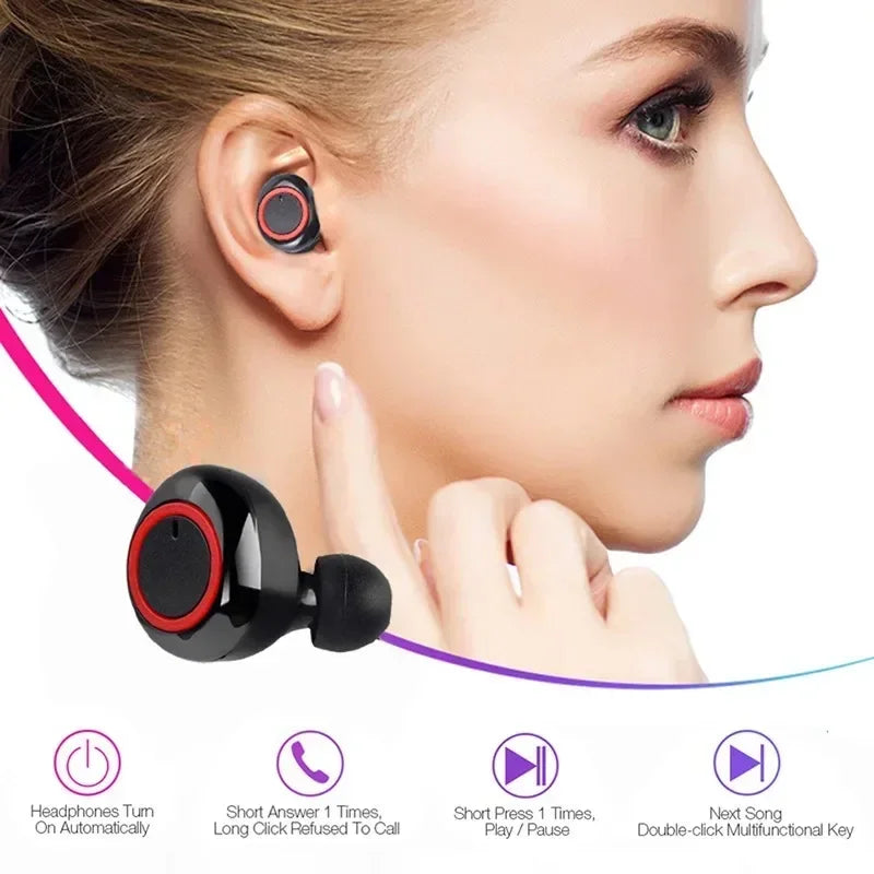 Y50 TWS Bluetooth Earphone 5 0 Wireless Headset Waterproof Deep Bass